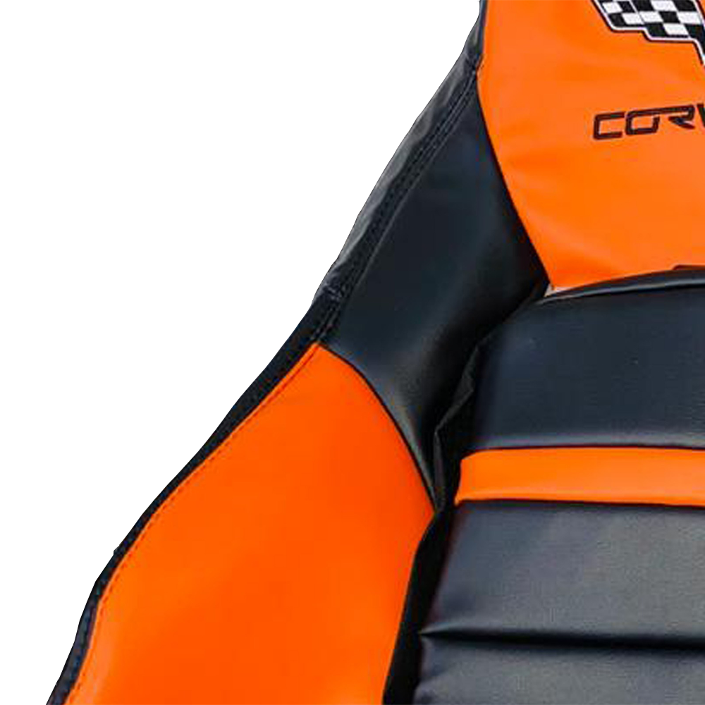 Corvette C6 Sports Seat Covers In Orange Color 2005-2011 MAC MOTORS USA