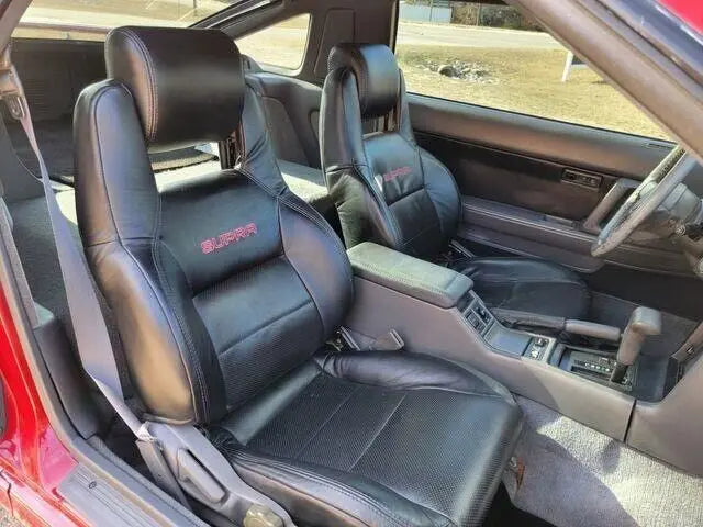 Toyota Supra MK3 / MKIII 1986.5-1992 Replacement Synthetic Leather Seat Covers In Black Colour MAC MOTORS USA