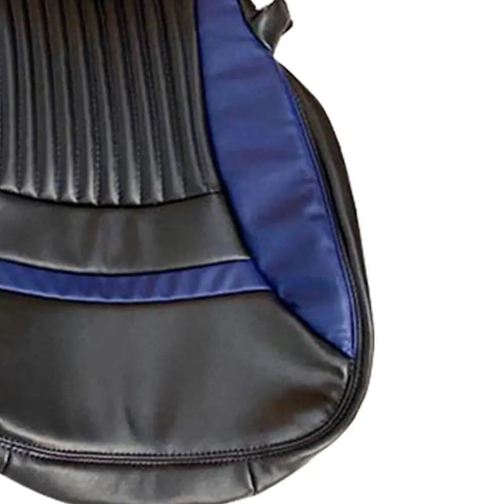 Corvette C5 Sports 1997-2004 In Blue & Black Faux Leather Car Seat Covers MAC MOTORS USA