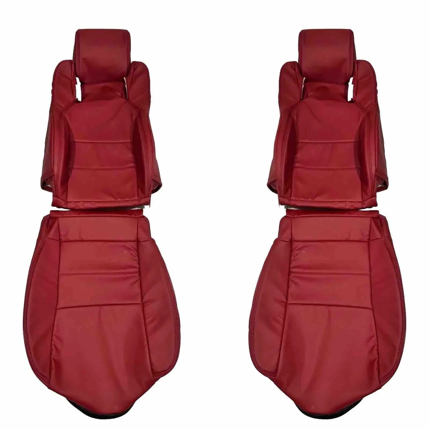 Toyota Supra MK3 Faux Leather Seat Covers 1986-1992 In Dark Red MAC MOTORS USA