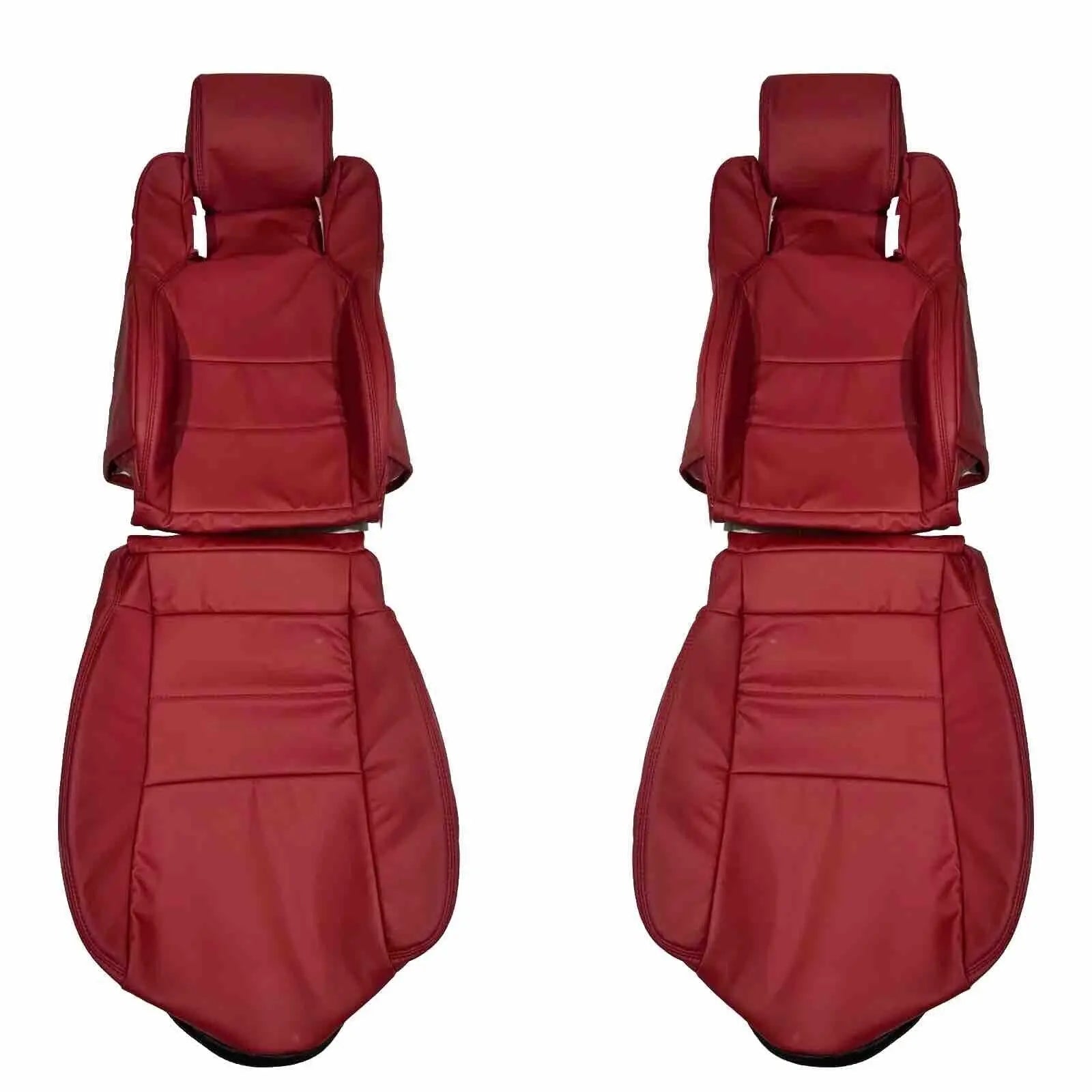 Toyota Supra MK3 Faux Leather Seat Covers 1986-1992 In Dark Red MAC MOTORS USA